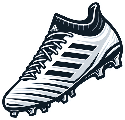A foot ball boot.
Single Game Texture. In-Game asset. 2d. Blank background. High contrast. No shadows.