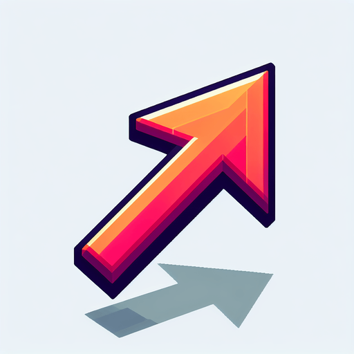 Simple Symmetrical Arrow. Vector. Pointing straight up. No details Game Texture. In-Game asset. 2d. Blank background. High contrast. No shadows.