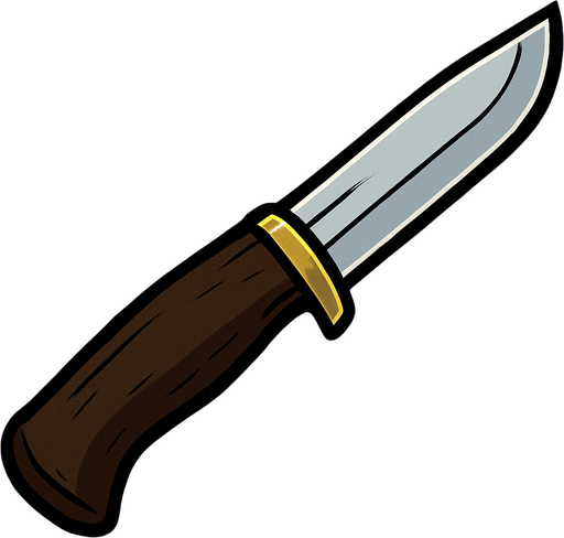 Mora knife classic.
In-Game asset.  2d.  High contrast.  No shadows