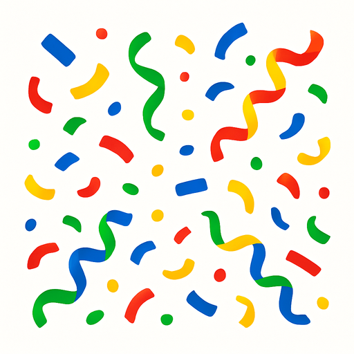 confetti.
In-Game asset.  2d.  High contrast.  No shadows