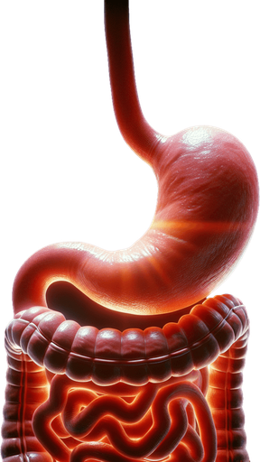 A person's inside of their stomach.
Single Game Texture. In-Game asset. 2d. Blank background. High contrast. No shadows.
