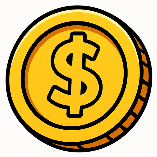 coin.
In-Game asset.  2d.  High contrast.  No shadows