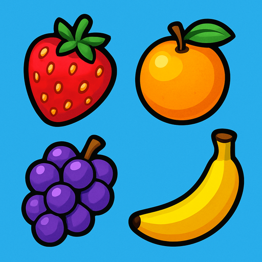 Fruit.
In-Game asset.  2d.  High contrast.  No shadows