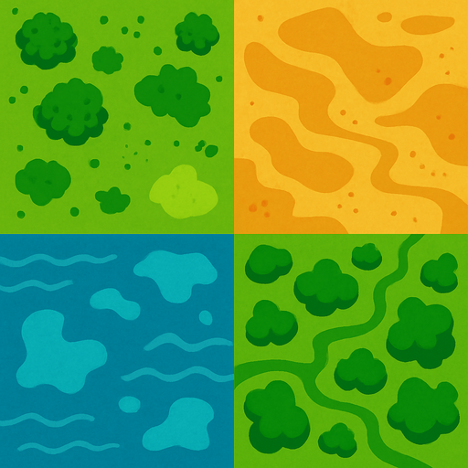 biomeBackground top view.
In-Game asset.  2d.  High contrast.  No shadows