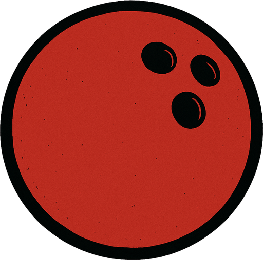 bowling topu.
In-Game asset.  2d.  High contrast.  No shadows