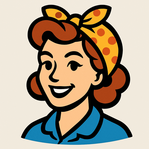 Housewife Head.
In-Game asset.  2d.  High contrast.  No shadows