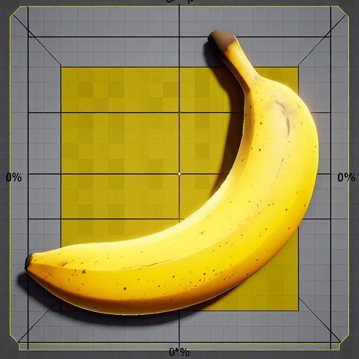 yellow banana unreal engine 5 
Single Game Texture. In-Game asset. 2d. Blank background. High contrast. No shadows.