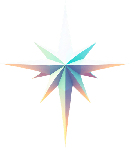 one start shape in the sky.
In-Game asset. 2d. Blank background. High contrast. No shadows.