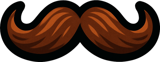 bıyık.
In-Game asset.  2d.  High contrast.  No shadows