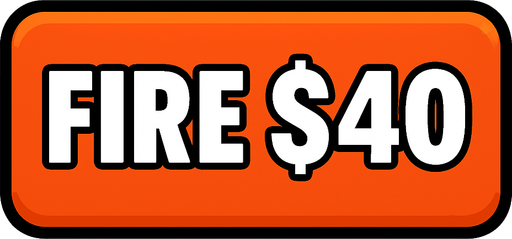 Make button say fire $40