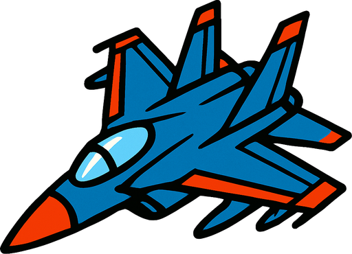 Jet.
In-Game asset.  High contrast.  No shadows