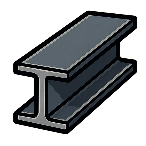 Steel beam.
In-Game asset.  2d.  High contrast.  No shadows