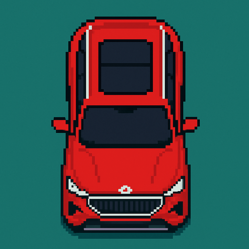pixel art Togg bird's eye view.
In-Game asset.  2d.  High contrast.  No shadows