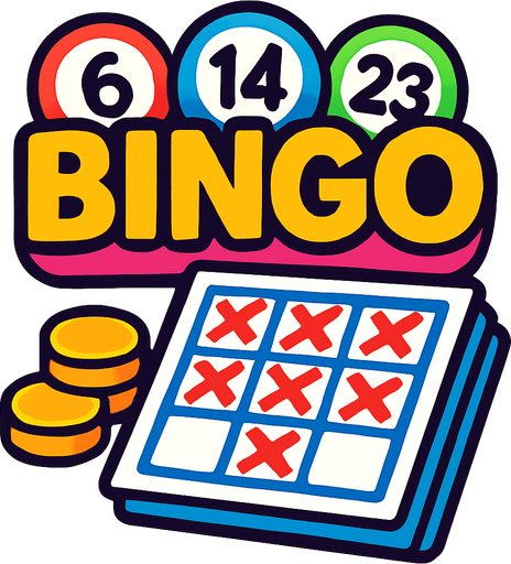 Bingo thema.
In-Game asset.  2d.  High contrast.  No shadows