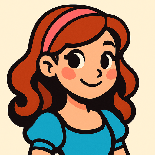 so cute woman.
In-Game asset.  2d.  High contrast.  No shadows