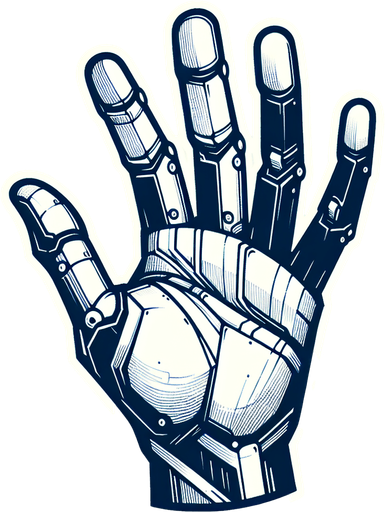 Hand.
Single Game Texture. In-Game asset. 2d. Blank background. High contrast. No shadows.