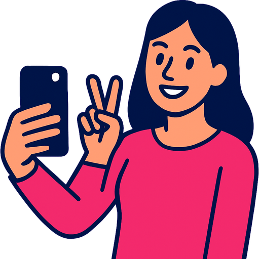 youtube thumbnail for vlog.
2d.  High contrast.  No shadows