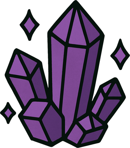 A purple cristal rock