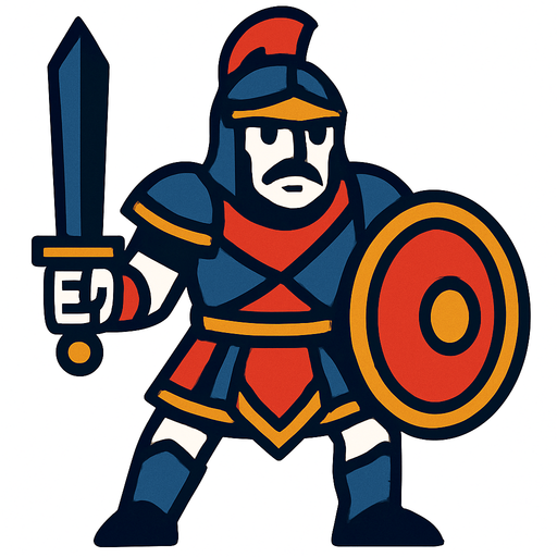 Savaşçı.
In-Game asset.  2d.  High contrast.  No shadows