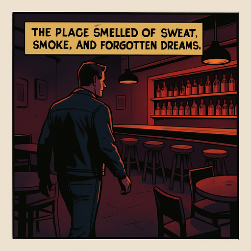 yazıyı güncelle "The place smelled of sweat, smoke, and forgotten dreams."