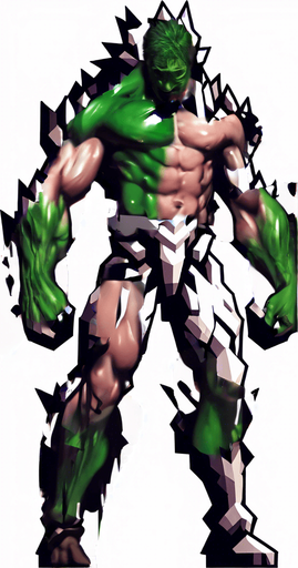 Make his body look destroyed, also make it cover with some green liquid