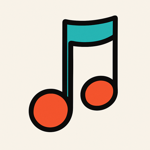 2D muzik notasi.
In-Game asset.  2d.  High contrast.  No shadows