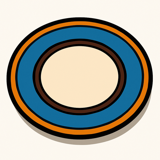 Plate.
In-Game asset.  2d.  High contrast.  No shadows