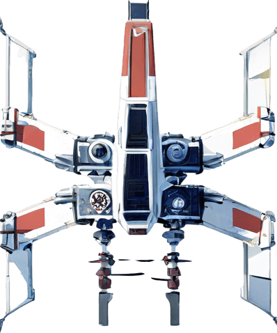 The same ship but with only 2 wings and no background