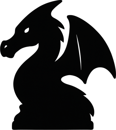 Full black dragon