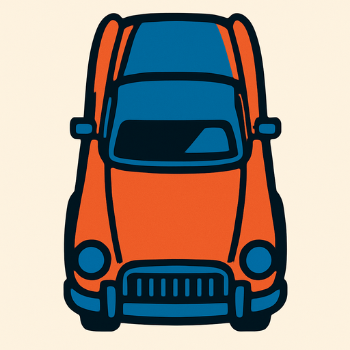 car looks above.
In-Game asset.  2d.  High contrast.  No shadows