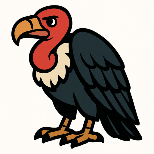 Vulture.
In-Game asset.  2d.  High contrast.  No shadows