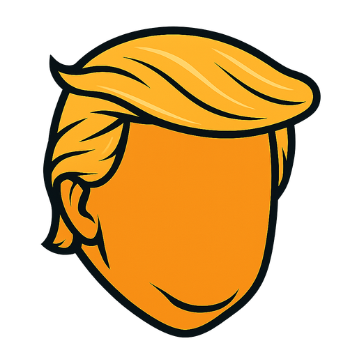 Trump hair.
In-Game asset.  2d.  High contrast.  No shadows