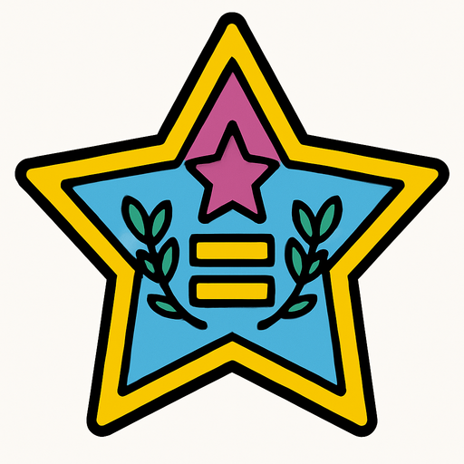 Étoile de l'égalité.
In-Game asset.  2d.  High contrast.  No shadows