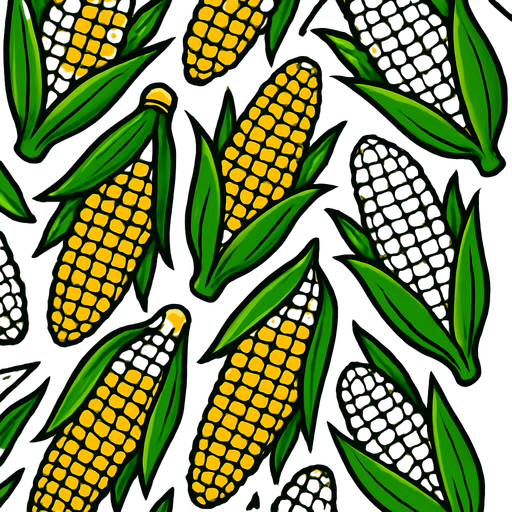 Fond d'écran maïs.
In-Game asset.  2d.  High contrast.  No shadows