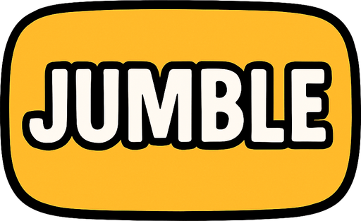 A small button that says Jumble. No shadow.