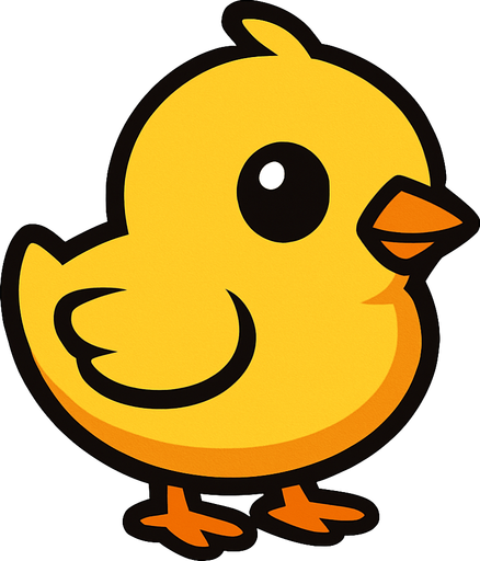 chick.
In-Game asset.  2d.  High contrast.  No shadows