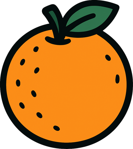 orange.
In-Game asset.  2d.  High contrast.  No shadows
