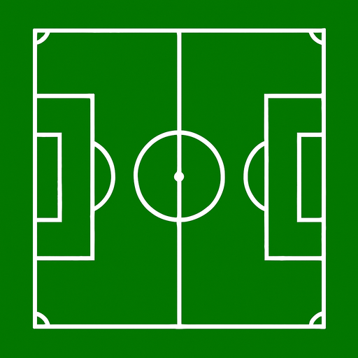 soccer field 2d ingame asset high contrast no shadows.
In-Game asset.  2d.  High contrast.  No shadows