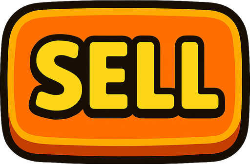 sell button.
In-Game asset.  2d.  High contrast.  No shadows