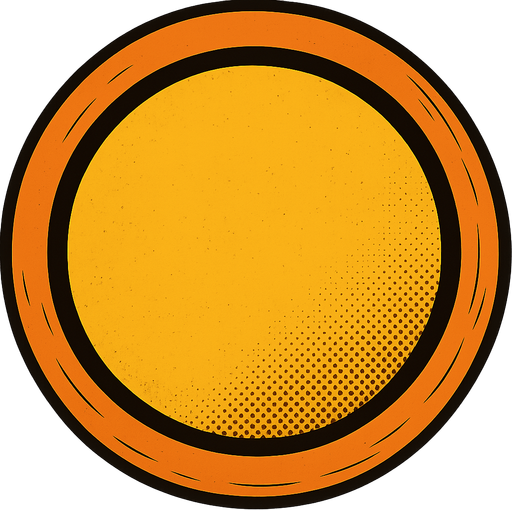 центральный круг желтый а внешний оранжевый