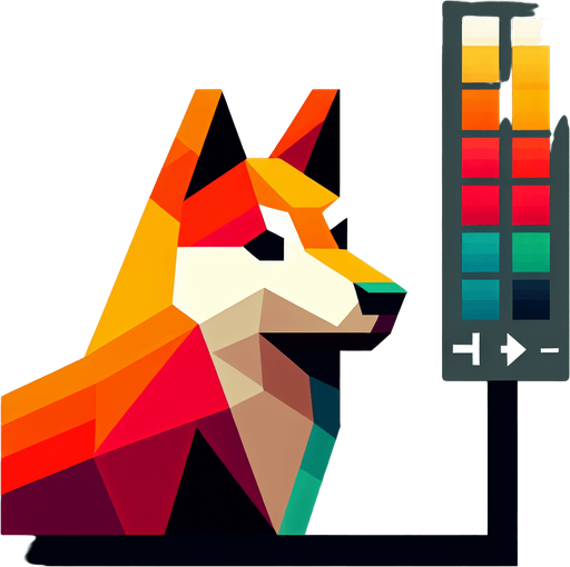 Dog.
Single Game Texture.  In-Game asset.  2d.  Blank background.  High contrast.  No shadows