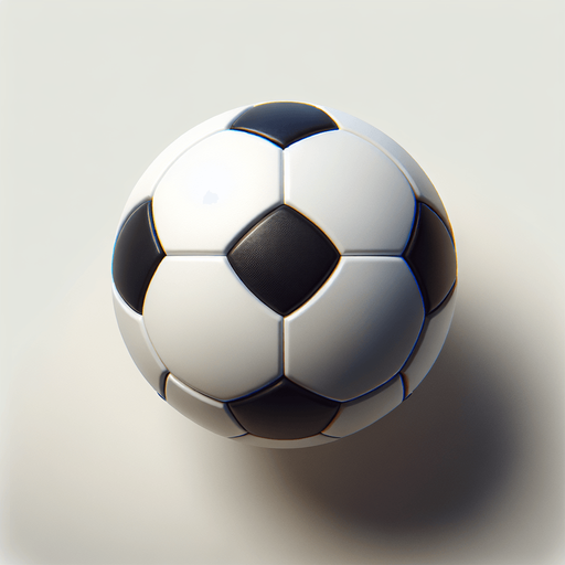 futbol topu.
Single Game Texture. In-Game asset. 2d. Blank background. High contrast. No shadows.