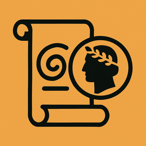 Minimalist icon of history.
In-Game asset.  2d.  High contrast.  No shadows