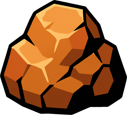 rock.
In-Game asset.  2d.  High contrast.  No shadows