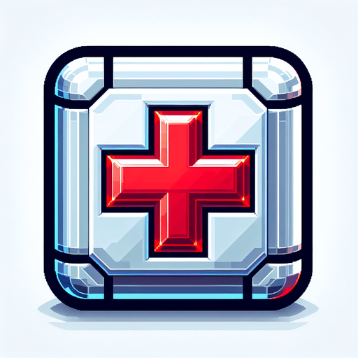 a sprite of a health pack.
a 2d sprite of a health pack