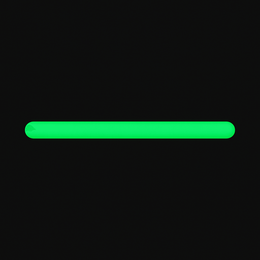 A green line.
In-Game asset.  2d.  High contrast.  No shadows