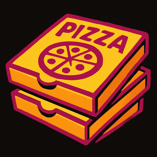 pizza boxes.
In-Game asset.  2d.  High contrast.  No shadows