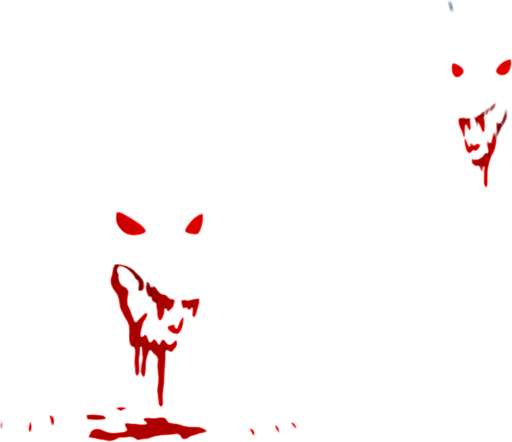 a dark forest with bloodthirsty black wolves.
In-Game asset.  2d.  High contrast.  No shadows