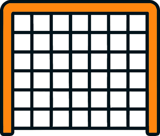 post seen from front and no fill in net