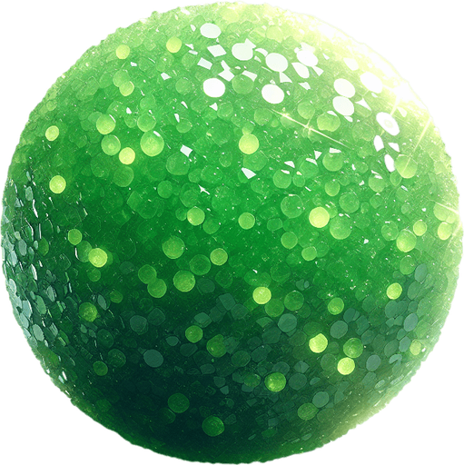 Basic Prompt:
Bright green candy, emerald green tones, crystallized texture, covered in small sugar granules, looking sweet and delicious.
More Detailed Prompt (Optional):
Bright green candy, with hints of emerald green and light lime green sparkles, crystallized texture, covered in small sugar granules, looking fresh and delicious as if it was just made. There is a faint halo of light around the candy, and the background is blurred.
Additional Details to Add to the Prompt:
Shape: Round, square, heart-shaped, etc.
Material: Glass, frosted glass, sugar crystal, etc.
Lighting: Soft, hard, dramatic, etc.
Background: Solid color, patterned, blurred, themed (e.g., candy store), etc.
Additional Objects: Other candies, paper packaging, ribbon, etc.
Example Combined Prompt:
Round, bright green candy with emerald green and lime green tones, crystallized texture, covered in small sugar granules, looking fresh and delicious. Soft lighting, blurred background..
Single Game Texture.  In-Game asset.  2d.  Blank background.  High contrast.  No shadows